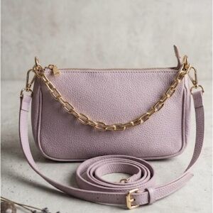 Women's Lilac Genuine Leather Crossbody / Hand Bag  Borse in Pelle *NWOT*